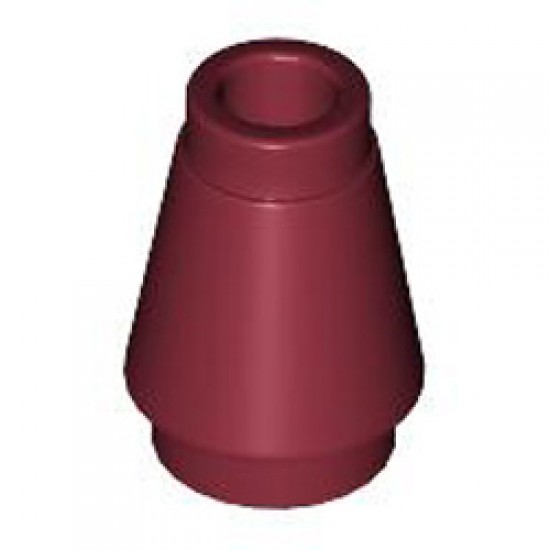 Nose Cone Small 1x1 Dark Red