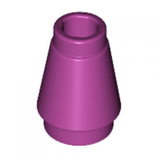 Nose Cone Small 1x1 Bright Reddish Violet