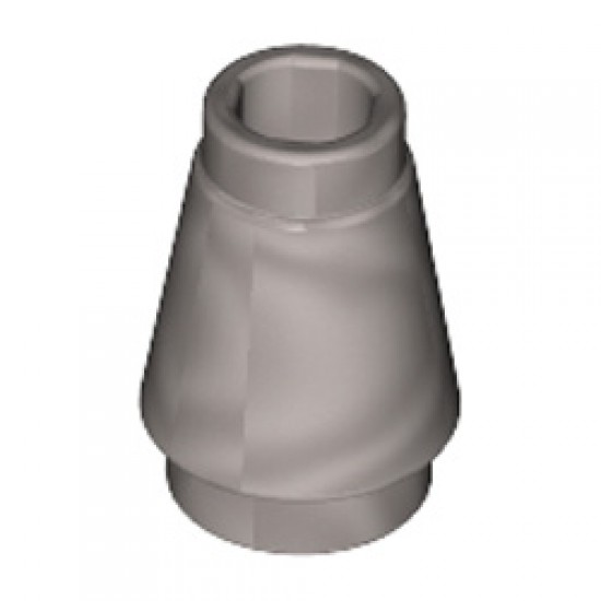Nose Cone Small 1x1 Silver Metallic