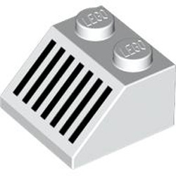 Roof Tile 2x2 45 Degree Number 24 White