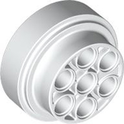 Turbine Diameter 31.37 with Holes Diameter 4.85 White