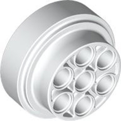 Turbine Diameter 31.37 with Holes Diameter 4.85 White