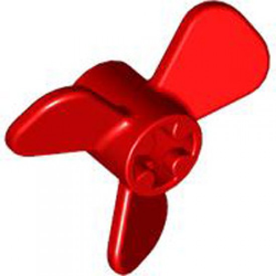Propeller with 3 Blades Diameter 26.6 Bright Red