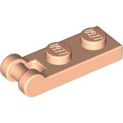 Plate 1x2 with Shaft Diameter 3.2 Light Nougat