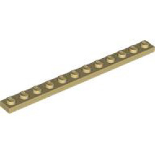 Plate 1x12 Brick Yellow