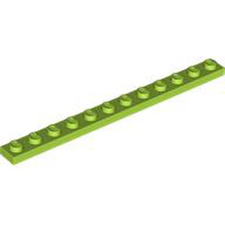 Plate 1x12 Bright Yellowish Green Plate 1x12 Bright Yellowish Green
