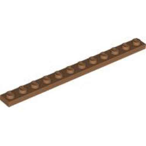 Plate 1x12 Medium Nougat
