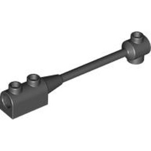 Brick with Shaft 1x8x1 Black