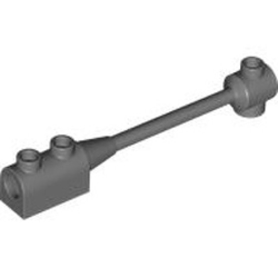 Brick with Shaft 1x8x1 Dark Stone Grey