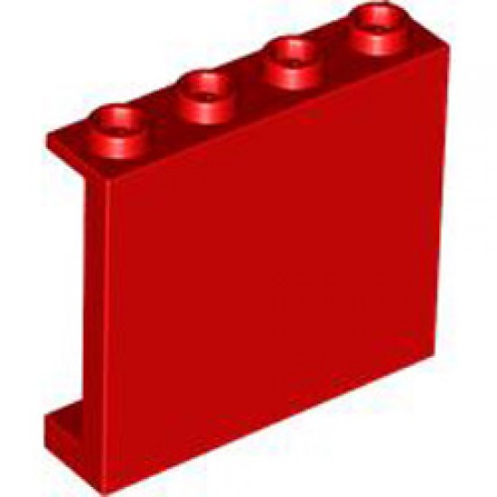 Wall Element 1x4x3 Bright Red