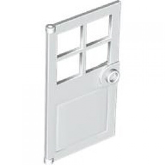 Door with Panes Front Frame 1x4x6 White