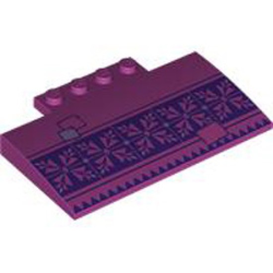Ramp 4x8x6.4 with Wing Number 15 Bright Reddish Violet