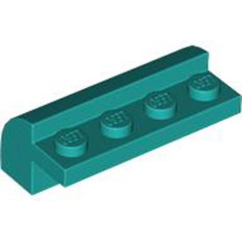 Brick with Bow 4x1x1 1/3 Bright Bluish Green