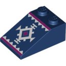 Roof Tile 2x3/25 Degree Number 1 Earth Blue