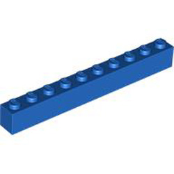 Brick 1x10 Bright Blue