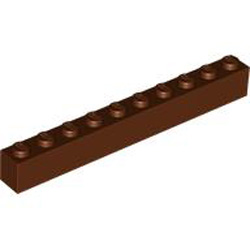 Brick 1x10 Reddish Brown