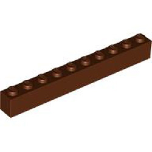 Brick 1x10 Reddish Brown