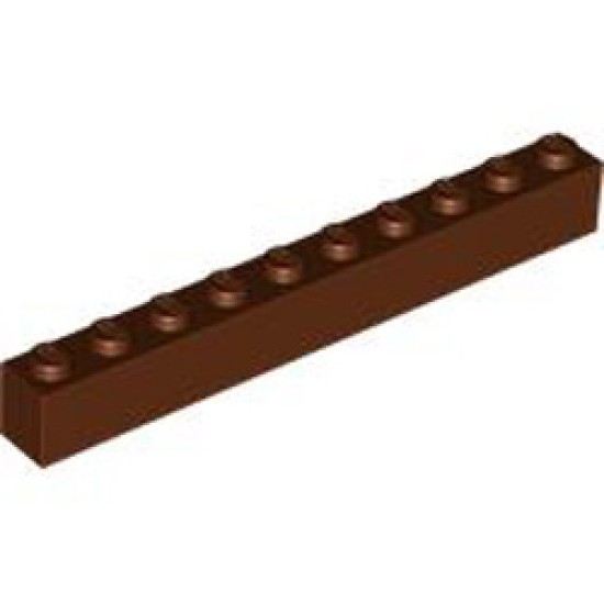 Brick 1x10 Reddish Brown
