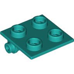 Plate 2x2 (Rocking) Bright Bluish Green