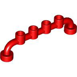 Hanger 1x6 Bright Red