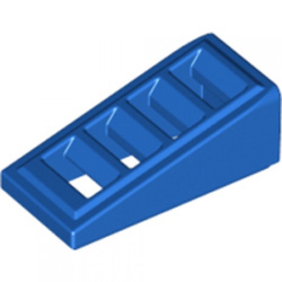 Roof Tile with Lattice 1x2x2/3 Bright Blue