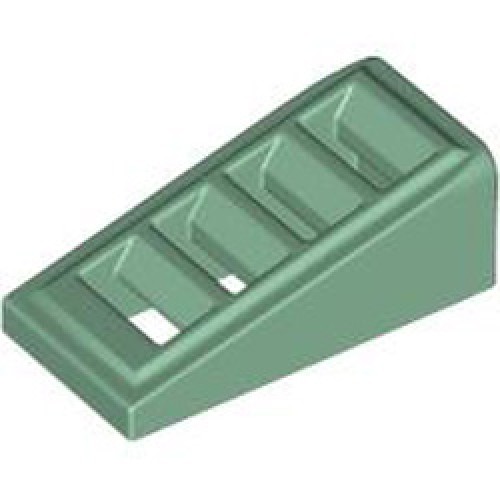 Roof Tile with Lattice 1x2x2/3 Sand Green