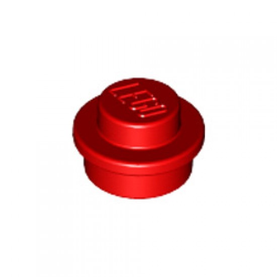 Round Plate 1x1 Bright Red