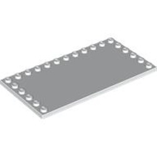 Plate 6x12 with 22 Knobs White