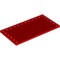 Plate 6x12 with 22 Knobs Bright Red