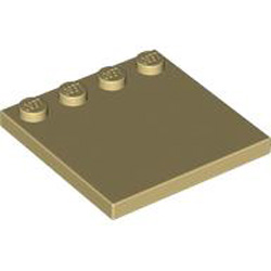 Plate 4x4 with 4 Knobs Brick Yellow