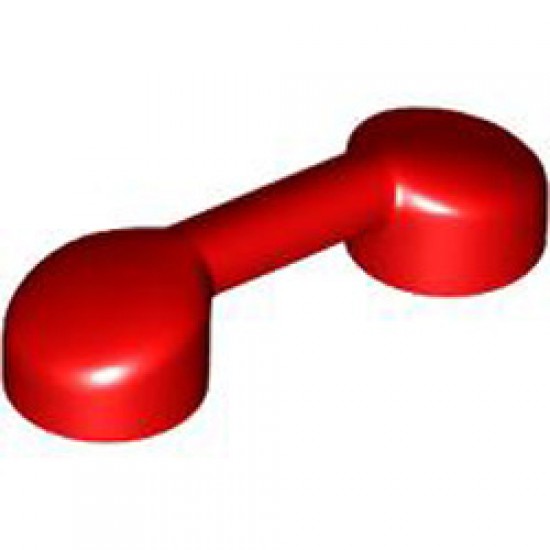 Telephone Receiver Bright Red