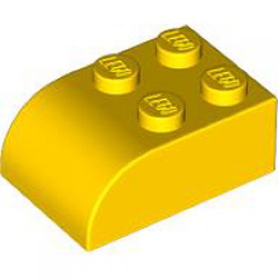 Brick 2x3 with Arch Bright Yellow