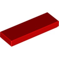 Flat Tile 1x3 Bright Red