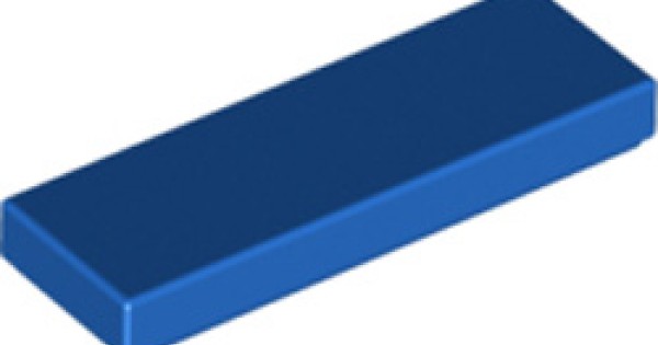 LEGO Part 4587840 - 63864 - Flat Tile 1x3 Bright Blue | LEGO