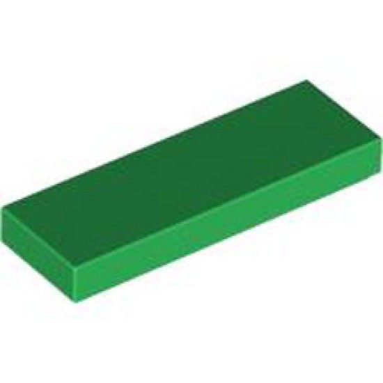 Flat Tile 1x3 Dark Green
