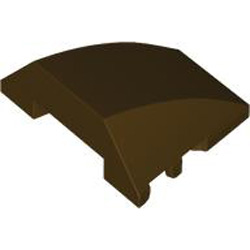 Brick 4x3 with Bow / Angle Dark Brown Brick 4x3 with Bow / Angle Dark Brown