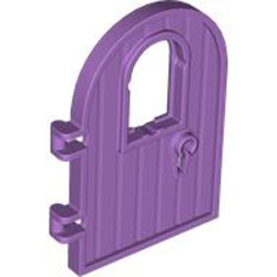 Wooden Door 4x6 with Window Medium Lavender