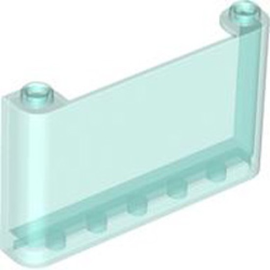 Vertical Front 1x6x3 Transparent Light Blue