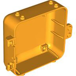 Box 3x8x6 2/3 with Hinge Female Flame Yellowish Orange