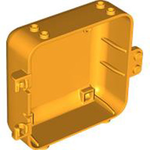 Box 3x8x6 2/3 with Hinge Female Flame Yellowish Orange