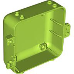 Box 3x8x6 2/3 with Hinge Female Bright Yellowish Green