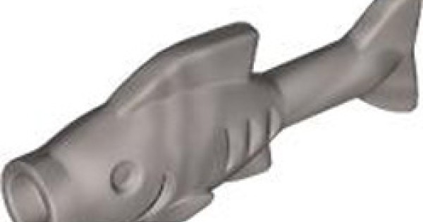 LEGO Part 4611885 - 64648 - Fish with Knob Silver Metallic | LEGO ...
