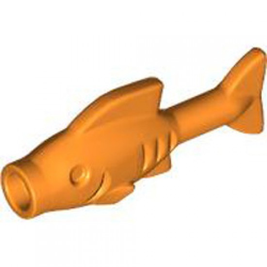 Fish with Knob Bright Orange