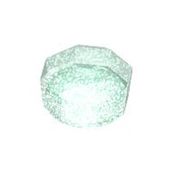 Design Plate 1x1x2/3 Number 3 Transparent Light Blue with Opalescence