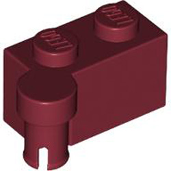 Hinge 1x2 Upper Part Dark Red