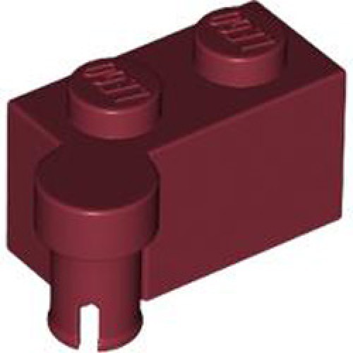 Hinge 1x2 Upper Part Dark Red