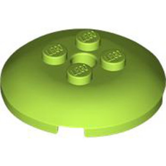 Sphere 4x4 with Knobs Bright Yellowish Green