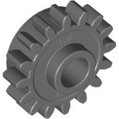 Gear Wheel Z16-Diameter 4.9 Dark Stone Grey