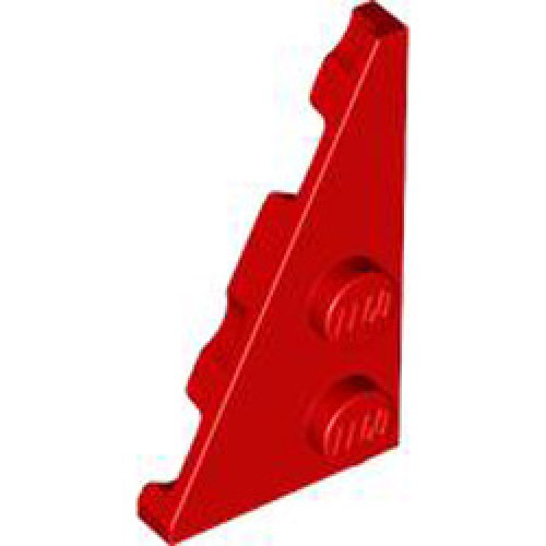 Left Plate 2x4 Degree 27 Bright Red