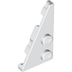 Left Plate 2x4 Degree 27 White